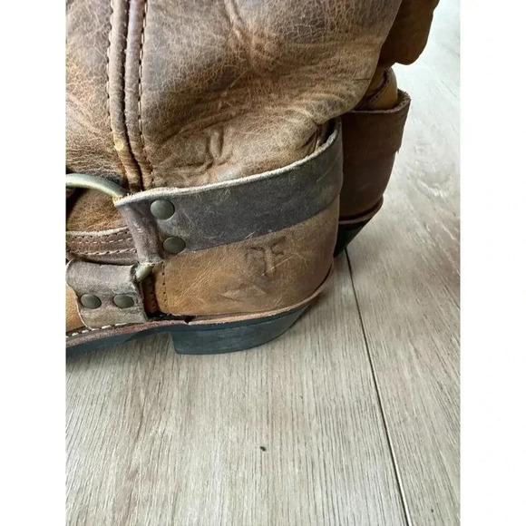 Frye Vintage 12R Harness Motorcycle Riding Boot 77300-3 Boot USA 10M - Picture 5 of 12